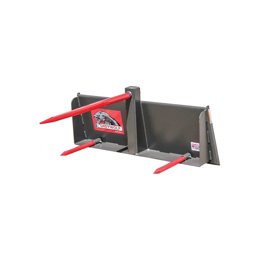 GreyWolf Attachments Skid Steer Bale Spear Attachment, large image number 1