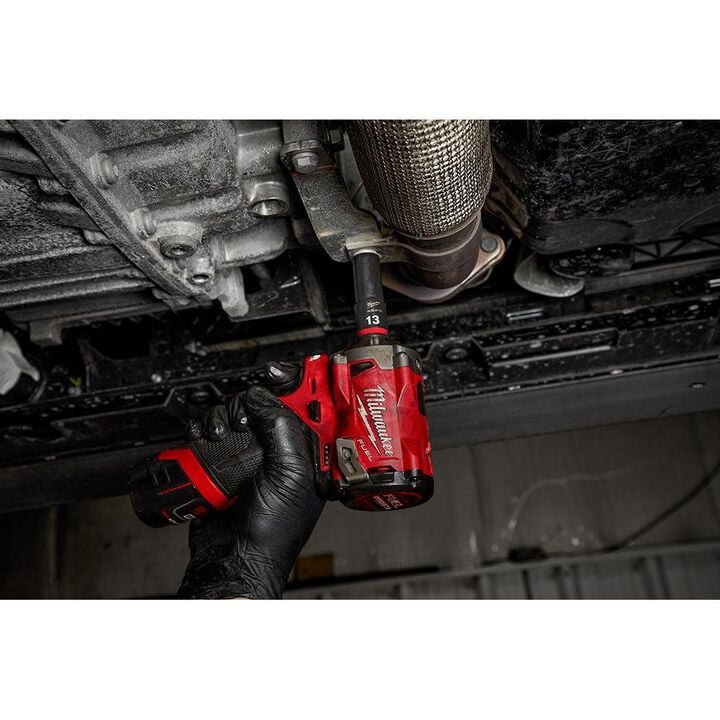 Milwaukee SHOCKWAVE Impact Duty Socket 3/8in Drive 13MM Deep 6 Point, large image number 1