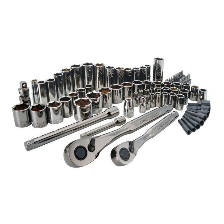 CRAFTSMAN Gunmetal Chrome Mechanics Tool Set, 81 Piece, large image number 0
