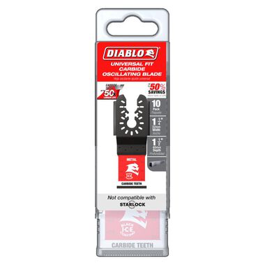 Diablo Tools 1 1/4in Universal Fit Carbide Oscillating Blade for Metal 10pk, large image number 2