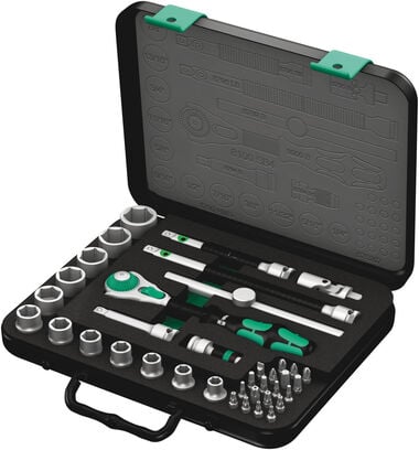 Wera Tools 38pc 3/8in Drive 8100 SB 4 Zyklop Speed Ratchet Set