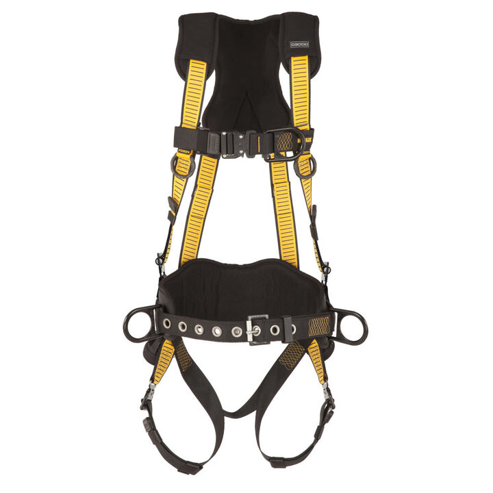 DEWALT D3000 Series L-XL QC Leg QC Chest Vest Style Harness with Belt