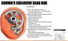 Crown Construction Equipment 8S-GH8 8 Cu. Ft. Mortar Mixer Towable with Pintle Hitch, small image number 2