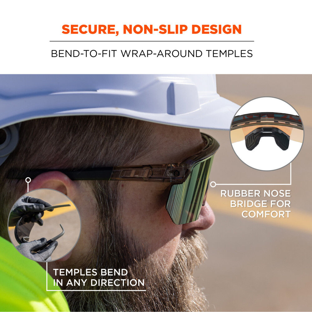 Ergodyne Skullerz AEGIR Safety Glasses, Mirror Lens, Anti-Fog, large image number 5