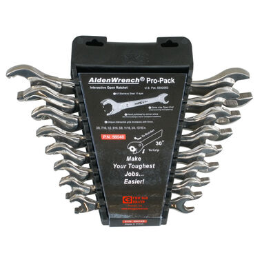 Chicago Brand 8pc Open-End Ratchet Wrench Set