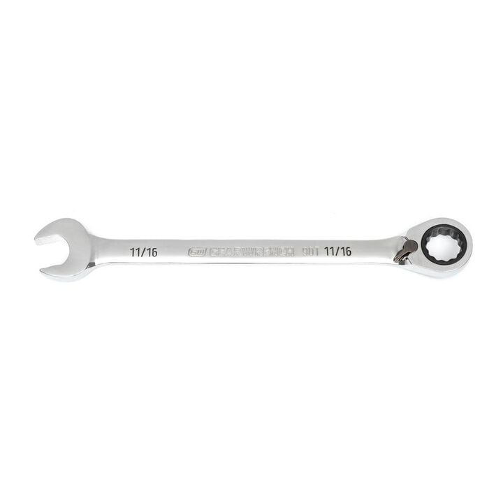 GEARWRENCH 11/16 Inch 90-Tooth 12 Point Reversible Ratcheting Wrench, large image number 0