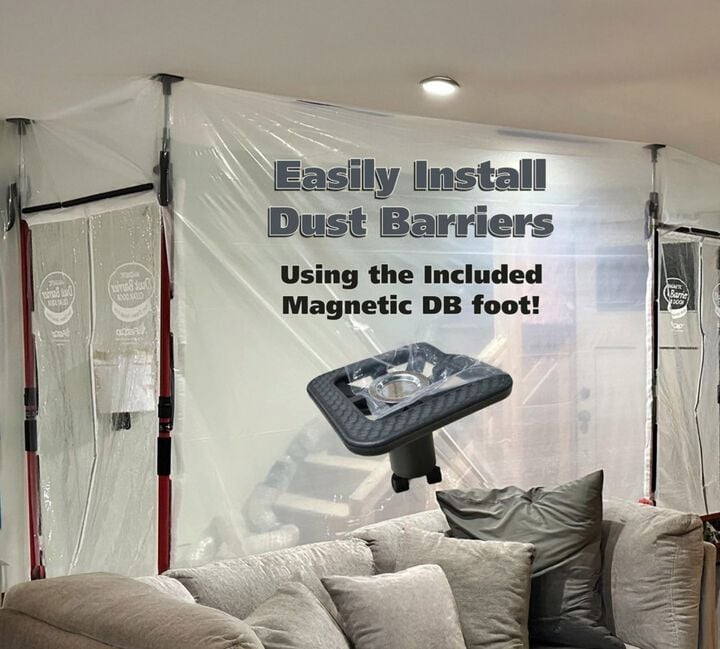 Fastcap 3rd Hand HD Support System 2 Pack Heavy-Duty Support Poles & Dust Barrier Kit, large image number 13