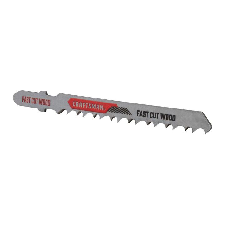 CRAFTSMAN 3-5/8 Inch 6 TPI T-Shank Fast Cut Jig Saw Blades, 2 Pack, large image number 4