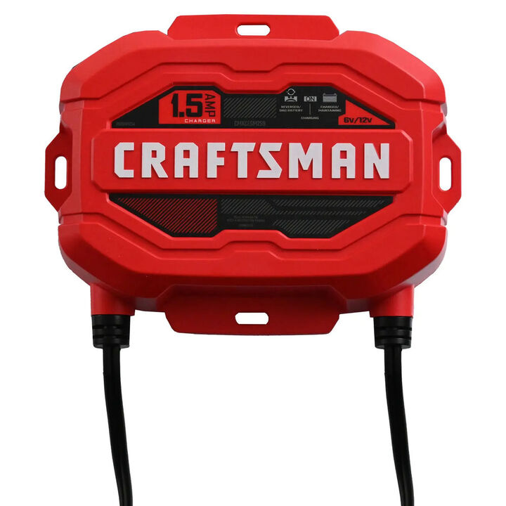 CRAFTSMAN 1.5A Automotive Battery Charger and Maintainer for 6V and 12V Batteries, large image number 1