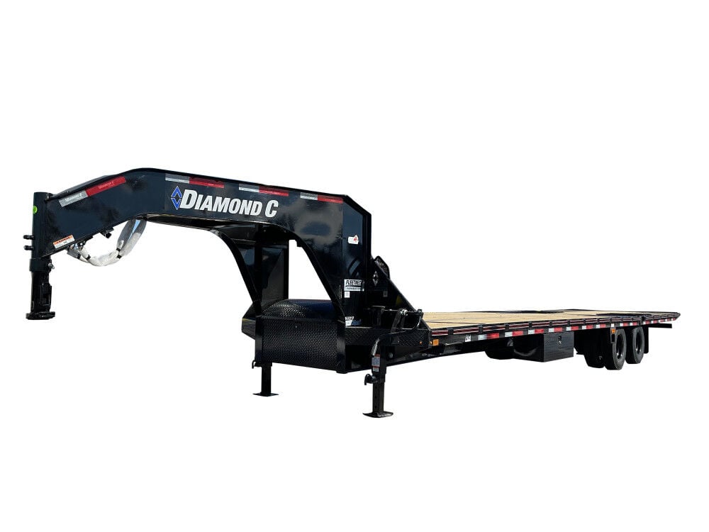 Diamond C FMAX212 35 Ft. x 102 Inch 25900 Lbs Tandem Axle Goose Neck Trailer – FMAX212L35X102HDT