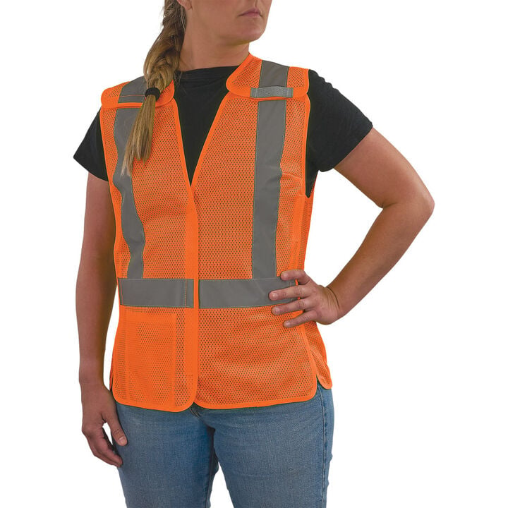 Ergodyne GloWear 8215BAW-S Class 2 Womens Breakaway Vest Hi-Vis Orange
