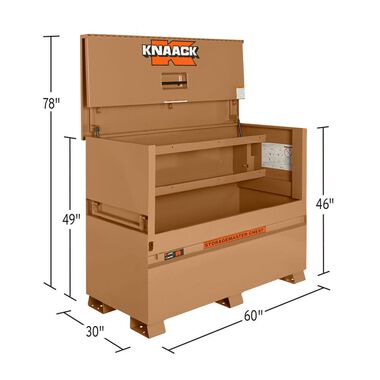 Knaack 30-in W x 60-in L x 46-in Steel Jobsite Box, large image number 1