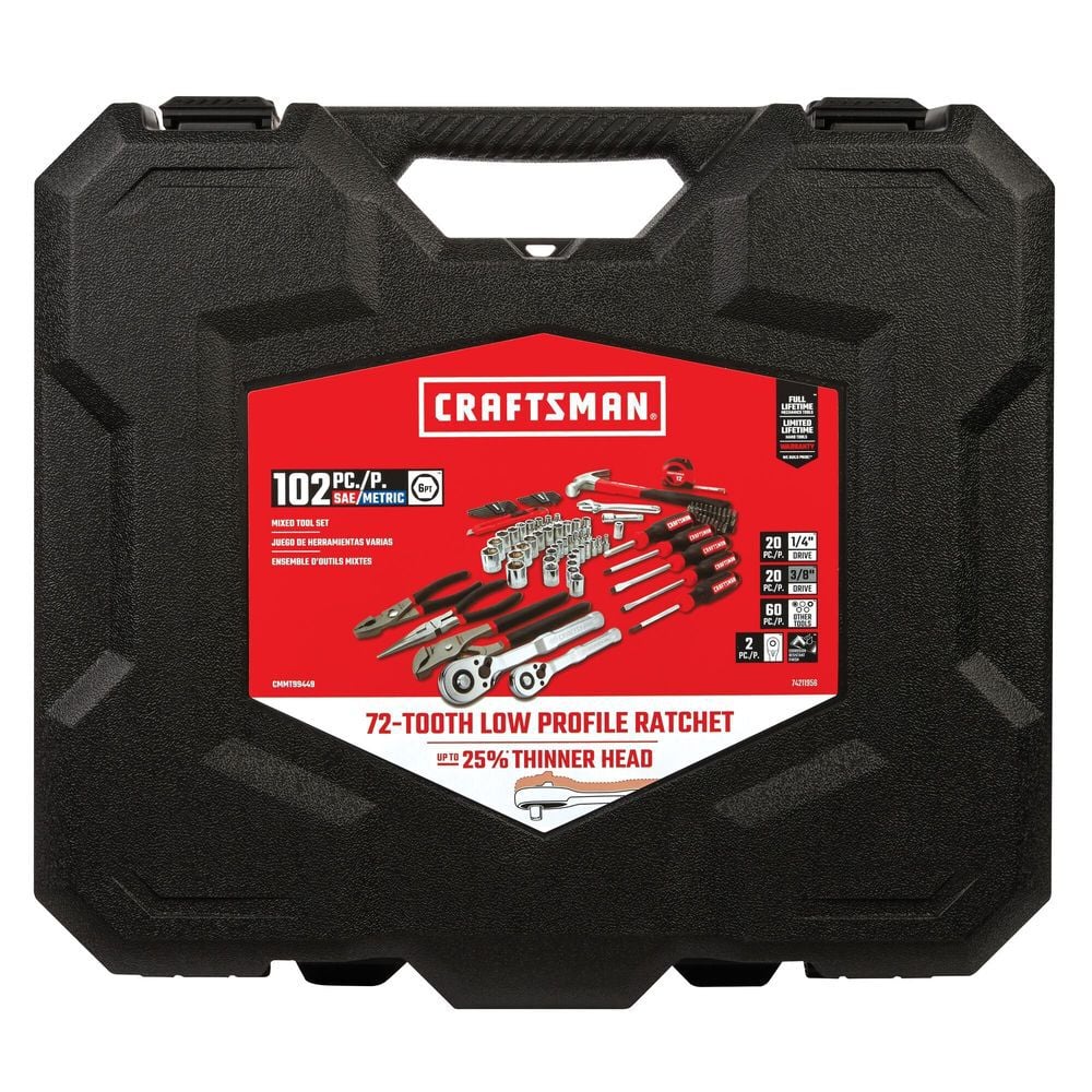 CRAFTSMAN 102Pc Mixed Mechanics Tool Set, large image number 6