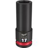 Milwaukee SHOCKWAVE Impact Duty Socket 1/2in Drive 17MM Deep 6 Point, small image number 1