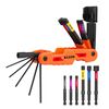 Klein Tools Extended Reach Impact Folding Hex Key Set SAE 12 Pieces, small image number 1