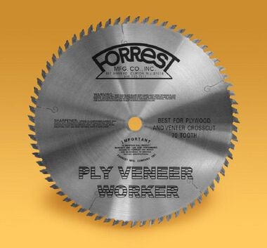 Forrest Ply Veneer 10In x 70T Blade