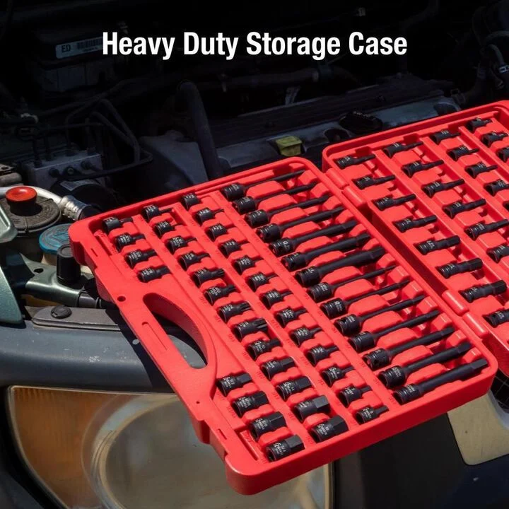 Sunex 3/8 In. Drive Master Hex Bit Impact Socket Set 84 Pc, large image number 4