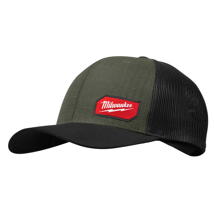 Milwaukee GRIDIRON Snapback Trucker Hat Green