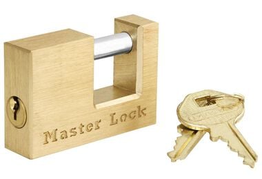Master Lock Solid Brass Coupler Latch Lock with 3/4 in. (19mm) Shackle - 605DAT