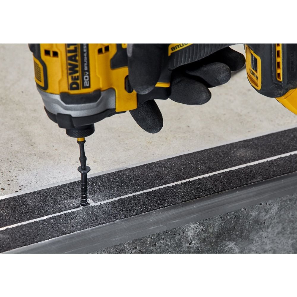 DEWALT Ultracon+ Screw Anchors Trimfit Flat Head 1/4 Inch X 3-1/4 Inch Carbon Steel Bronze, large image number 2