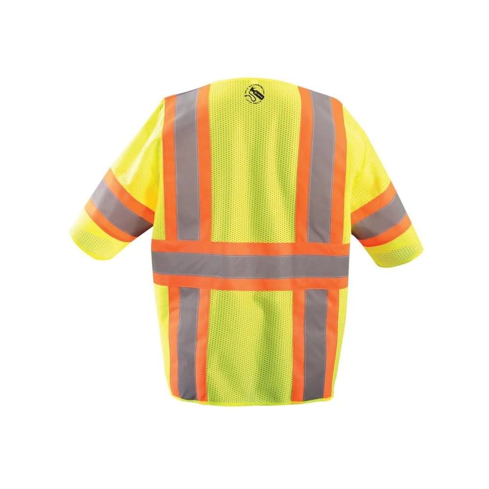 Occunomix Two-Tone Vest Yellow Class 3 Self Extinguishing Large, large image number 2