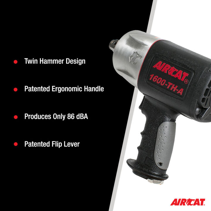 AIRCAT 3/4 Inch Super Duty Pneumatic Impact Wrench, large image number 2