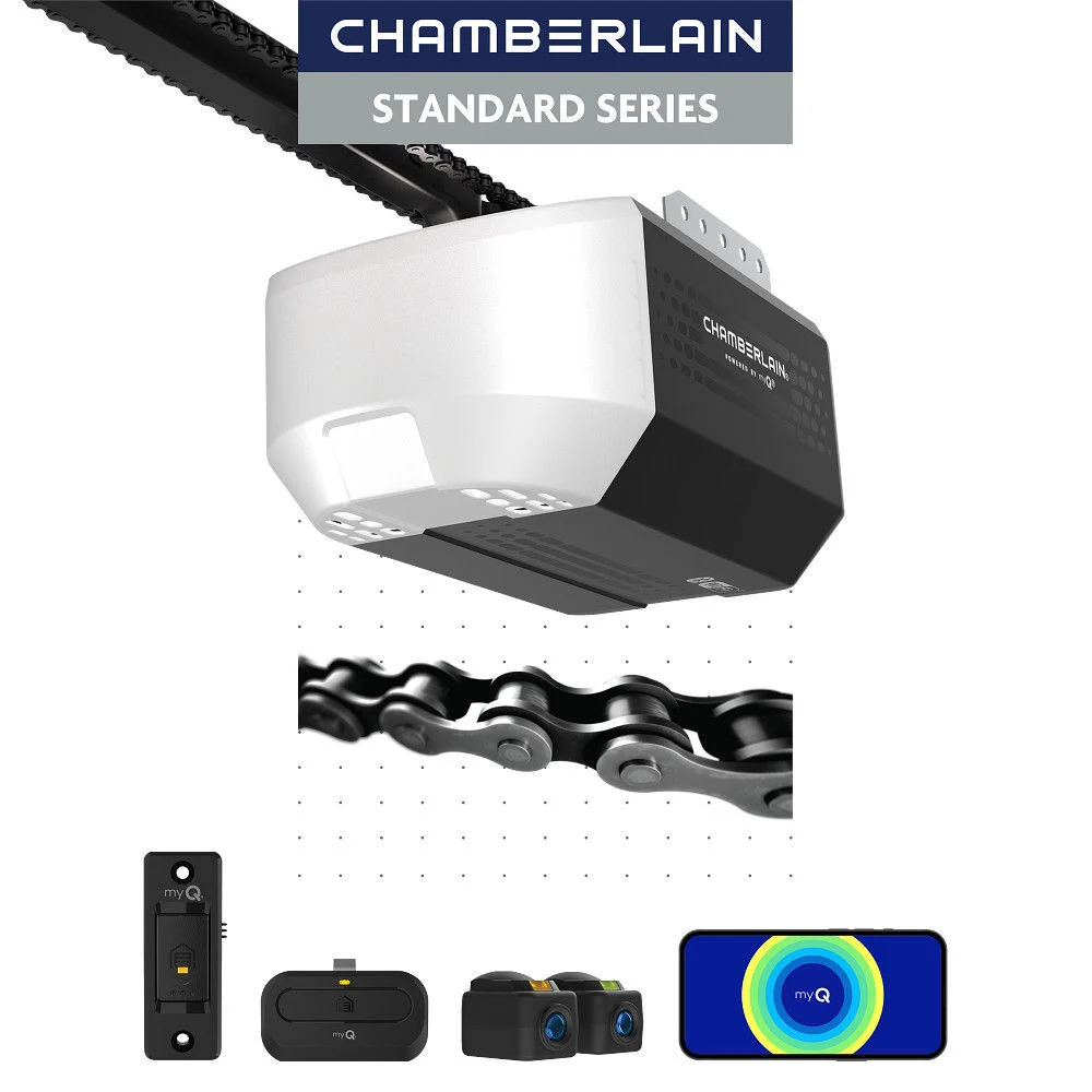 Chamberlain 1/2HP Chain Drive Opener with myQ Connectivity, large image number 1