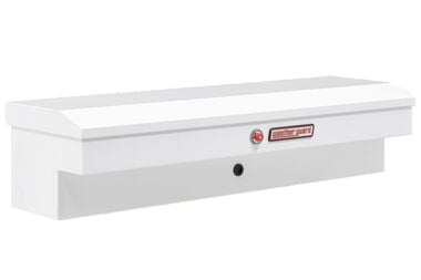 Weather Guard 56in Lo-Side Truck Tool Box Steel White, large image number 0