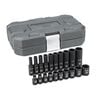 GEARWRENCH 1/4in Drive 6 Point Standard & Deep Impact SAE/Metric Socket Set 20pc, small image number 1