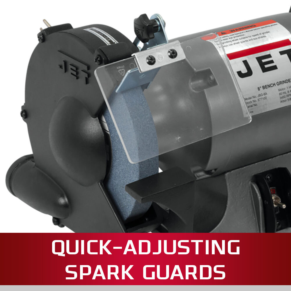 JET 8in Shop Bench Grinder with Stand, large image number 3