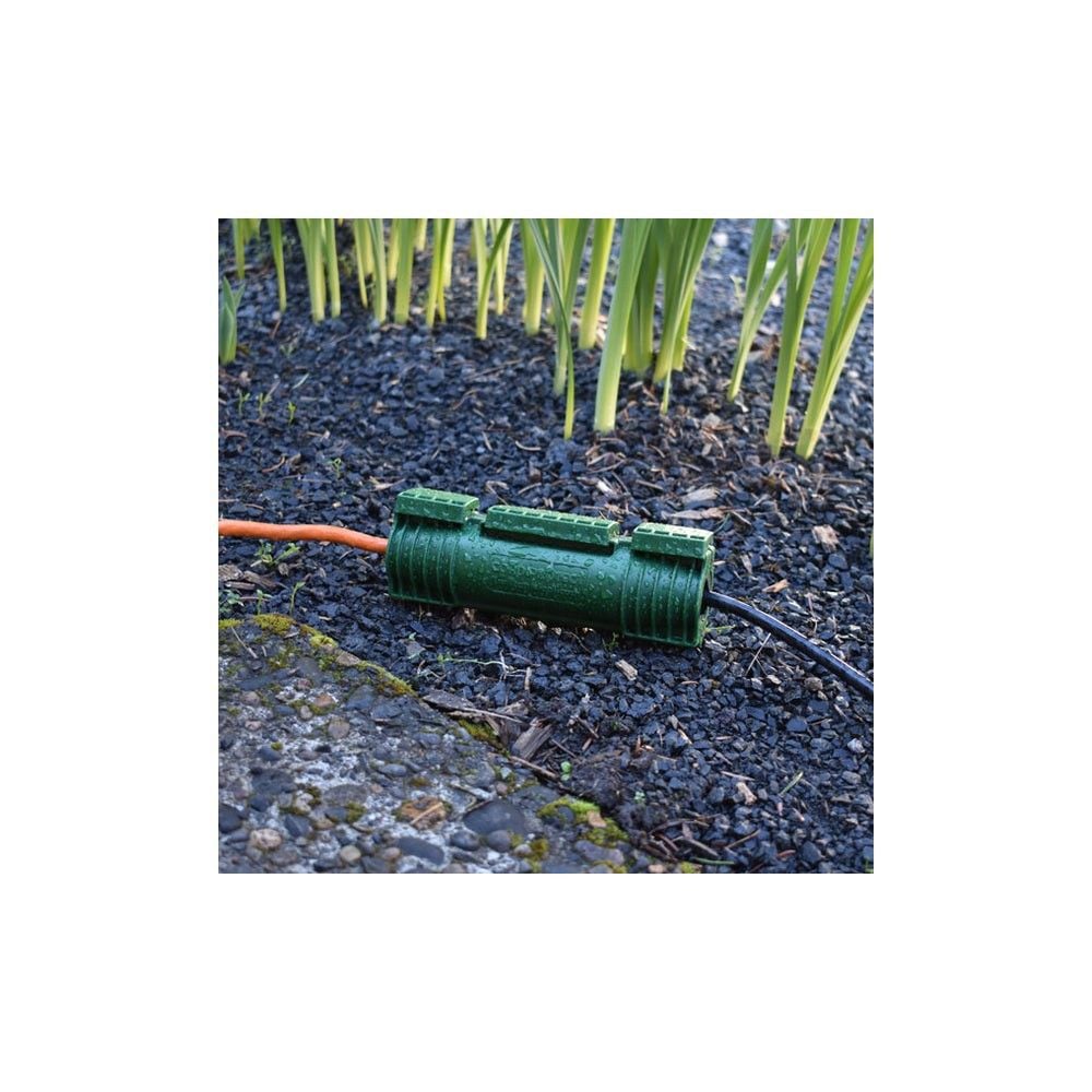 Twist and Seal Outdoor Extension Cord Protector Green Heavy Duty Plastic, large image number 10