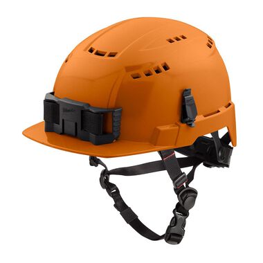 Milwaukee Orange Front Brim Vented Helmet with BOLT Class C, large image number 4