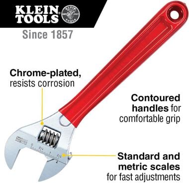 Klein Tools 12 Extra Capacity Adjustable Wrench, large image number 1