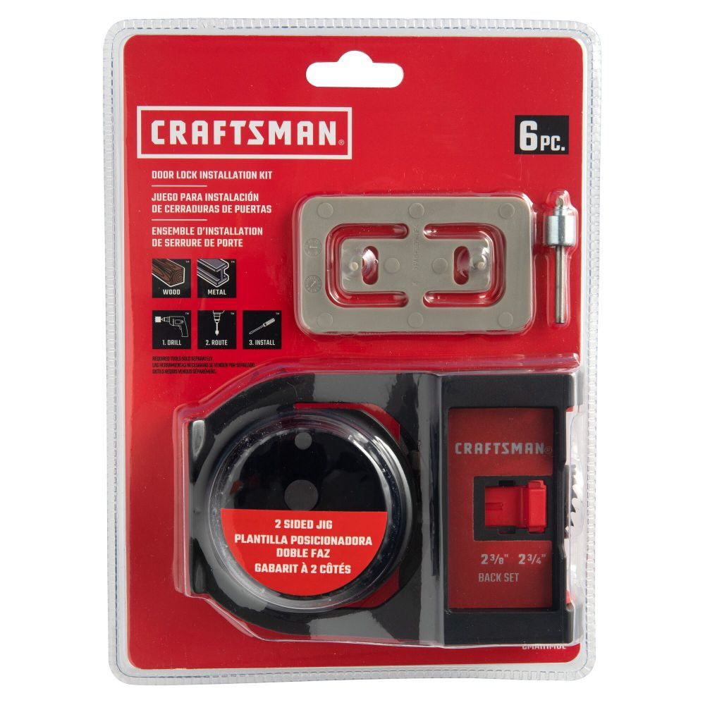 CRAFTSMAN Door Lock Installation Kit, 6 Piece, large image number 11