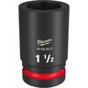 Milwaukee Impact Socket 1in Drive 1 1/2in Deep 6 Point, small image number 1