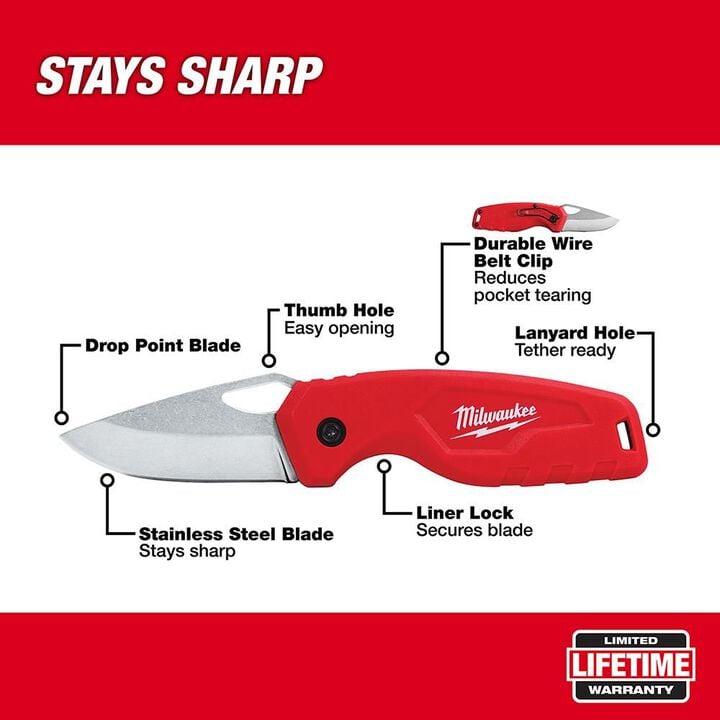 Milwaukee Compact Folding Knife, large image number 1
