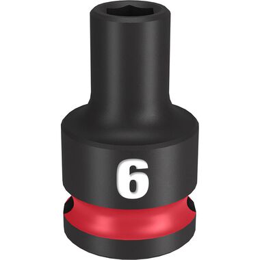 Milwaukee Impact Socket 3/8in Drive 6mm Standard 6 Point