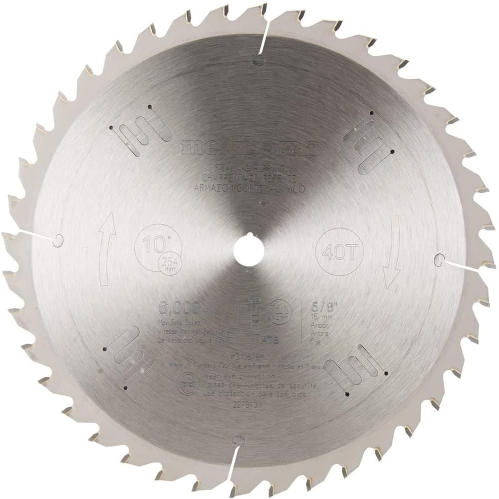 Metabo HPT Miter Saw Blade 10in 40T Tungsten Carbide Tipped, large image number 1