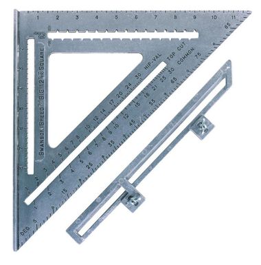 Swanson Tool Big 12 Speed Square with Layout Bar Blue Book, large image number 0