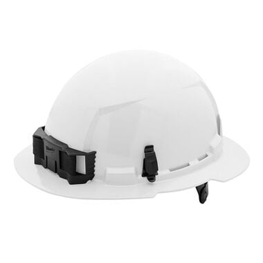 Milwaukee White Full Brim Hard Hat with 6pt Ratcheting Suspension Type 1 Class E