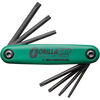 Bondhus 7pc Tamper Resisitant Torx Fold-up Tool Set TR7-TR25, small image number 1