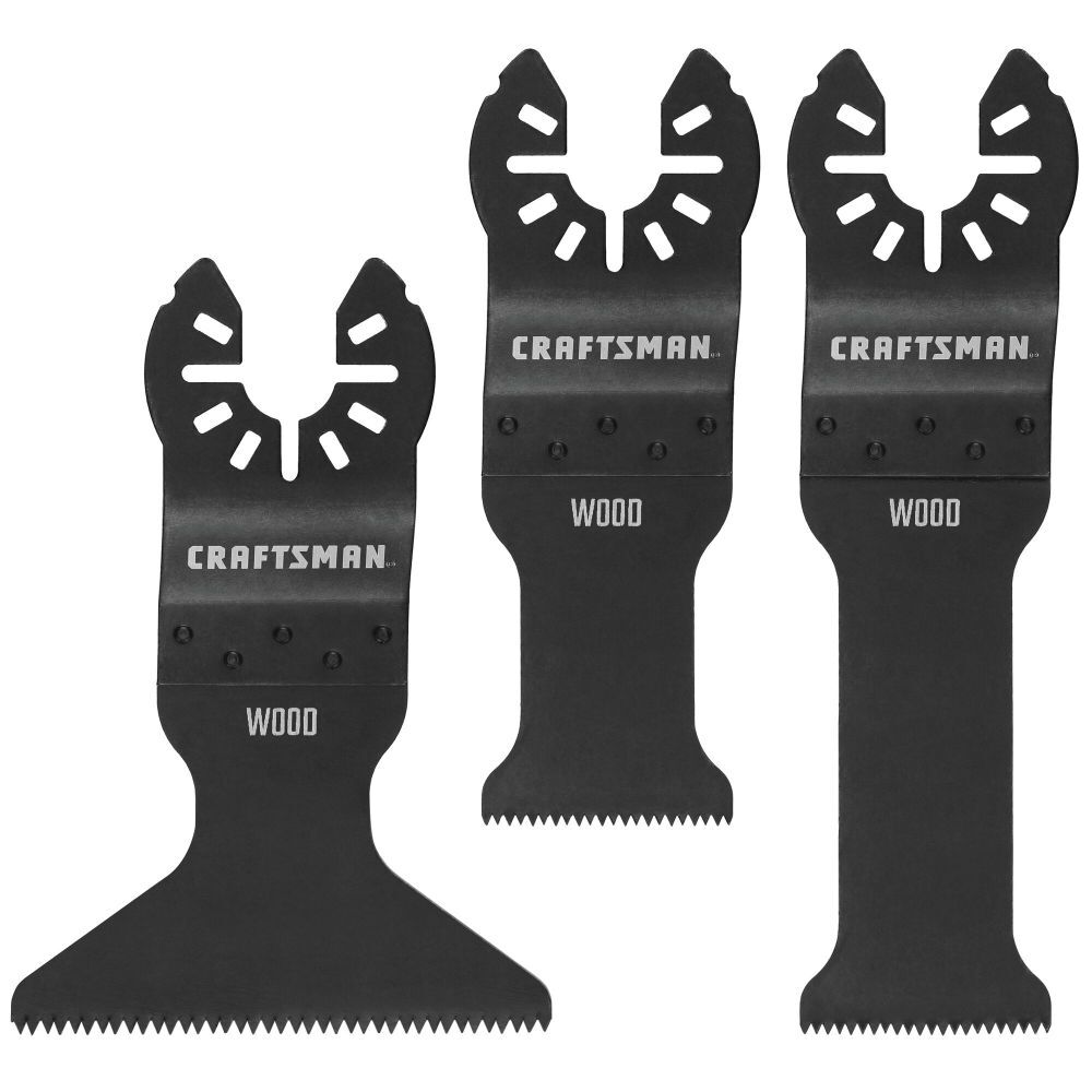 CRAFTSMAN Oscillating Tool Blades, 3 Piece Cutting Set, large image number 1