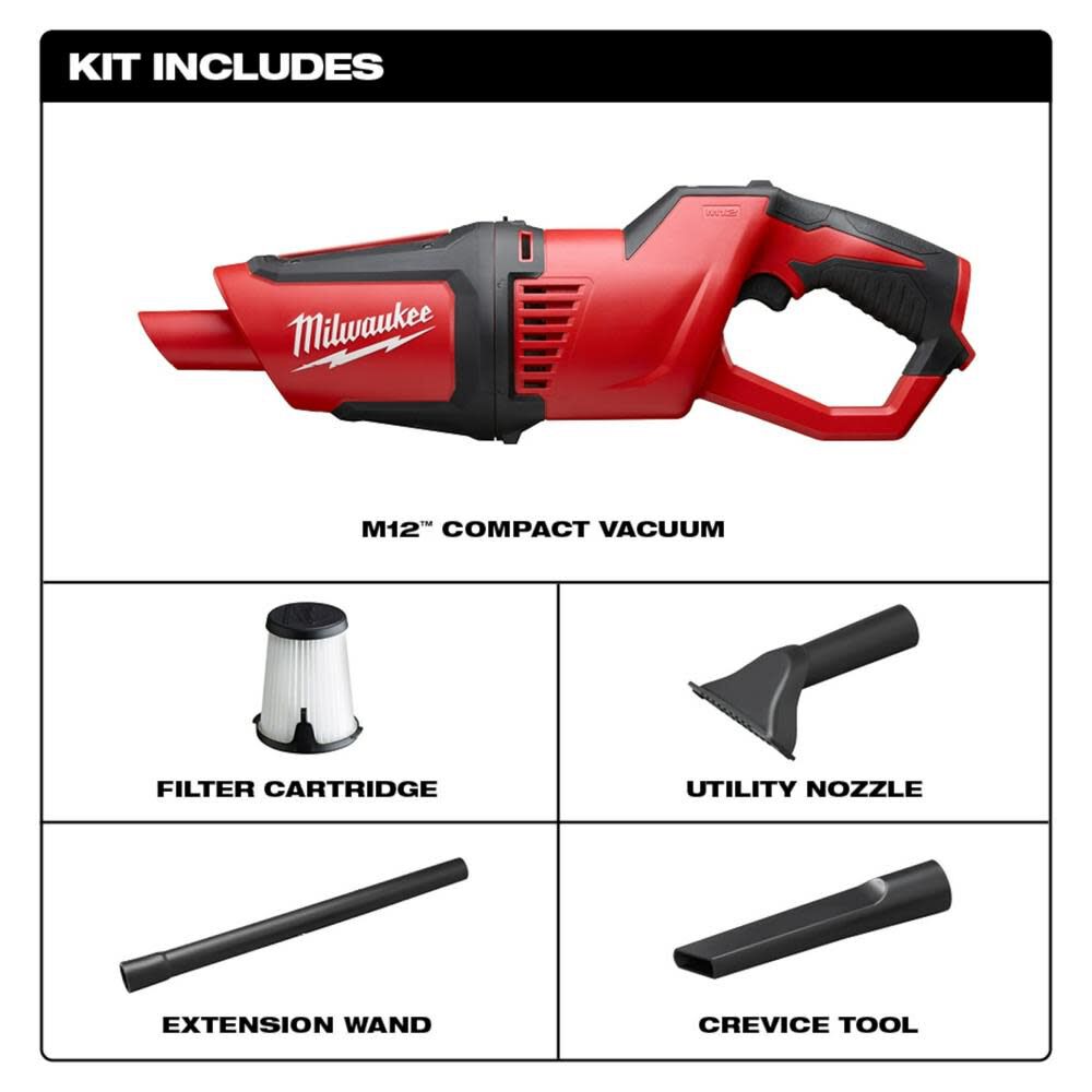 Milwaukee m12 compact vacuum sale