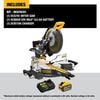 DEWALT 60V 12in Sliding Miter Saw Kit, small image number 3
