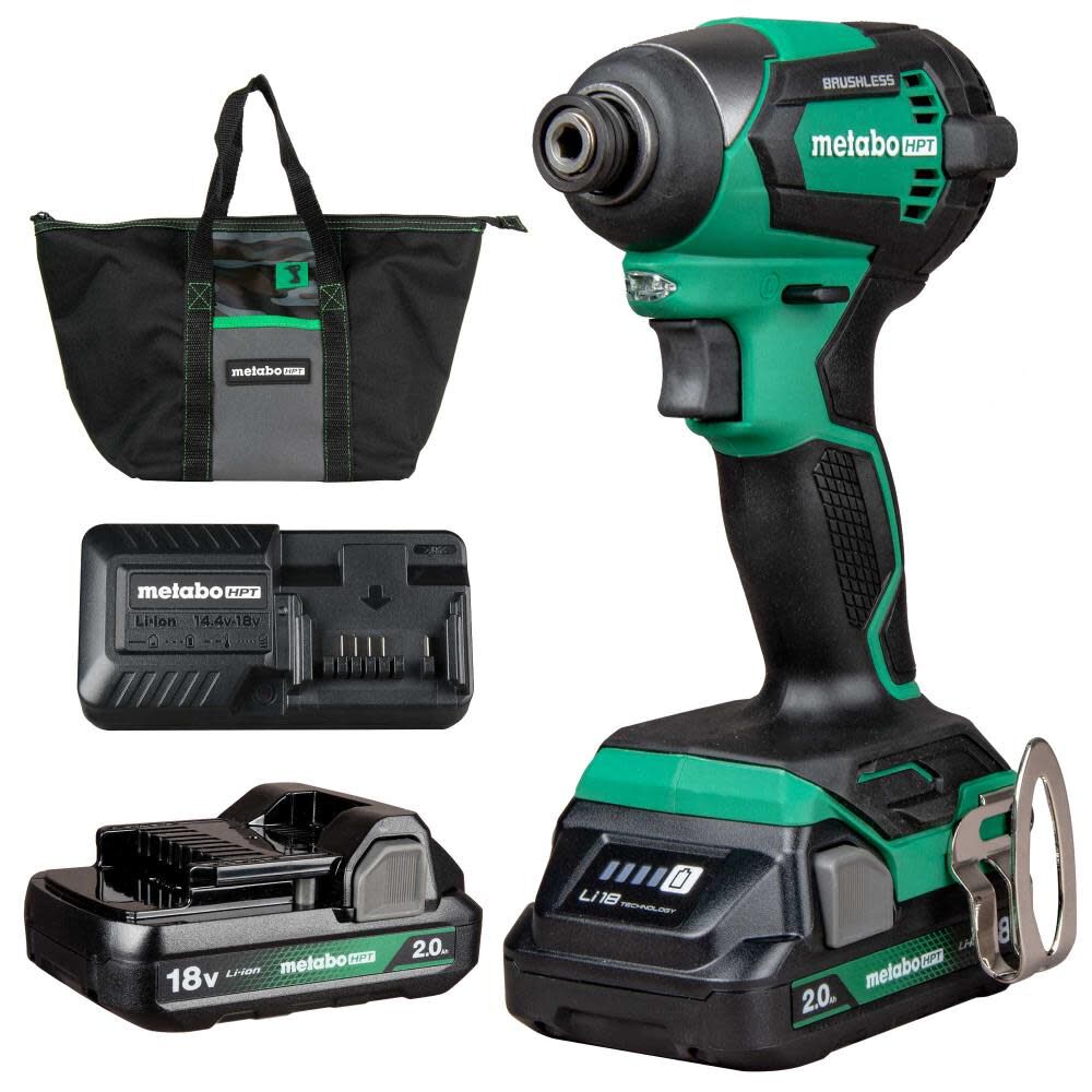 Metabo HPT 18V MultiVolt Cordless Impact Driver Kit - WH18DEXM