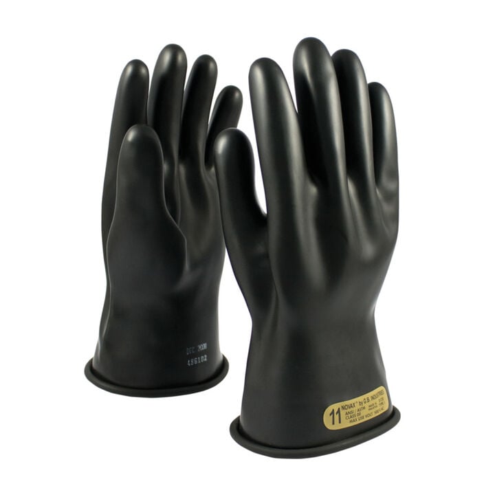 Protective Industrial Products NOVAX Rubber Insulating Gloves Class 00 Black, large image number 0