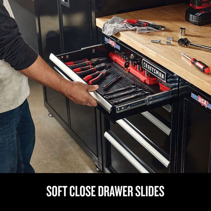 CRAFTSMAN 63 Inch Wide Welded Metal Storage Suite with Drawer Storage, 4 Piece, large image number 9