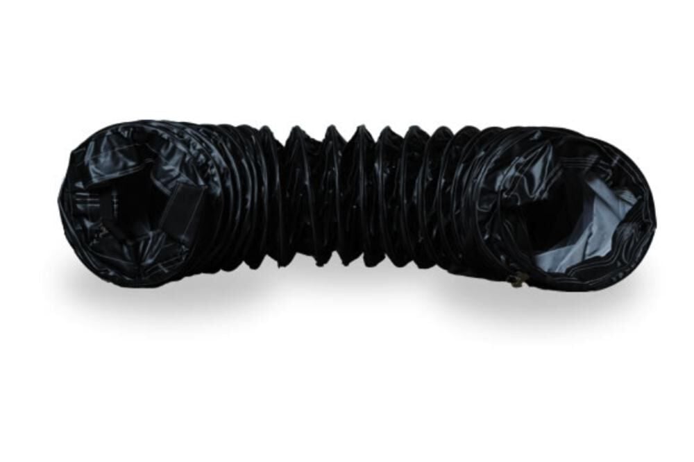 Frost Fighter 20in x 25′ High Temperature Black Duct Hose With Belt Cuff Attachment – 49100