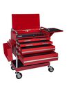 Sunex Professional 5 Drawer Service Cart with Locking Top Red, small image number 4