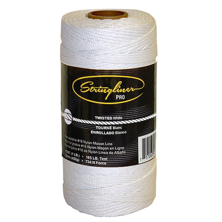 Stringliner #18 Construction Replacement Roll Twisted White 1080 ft, large image number 0
